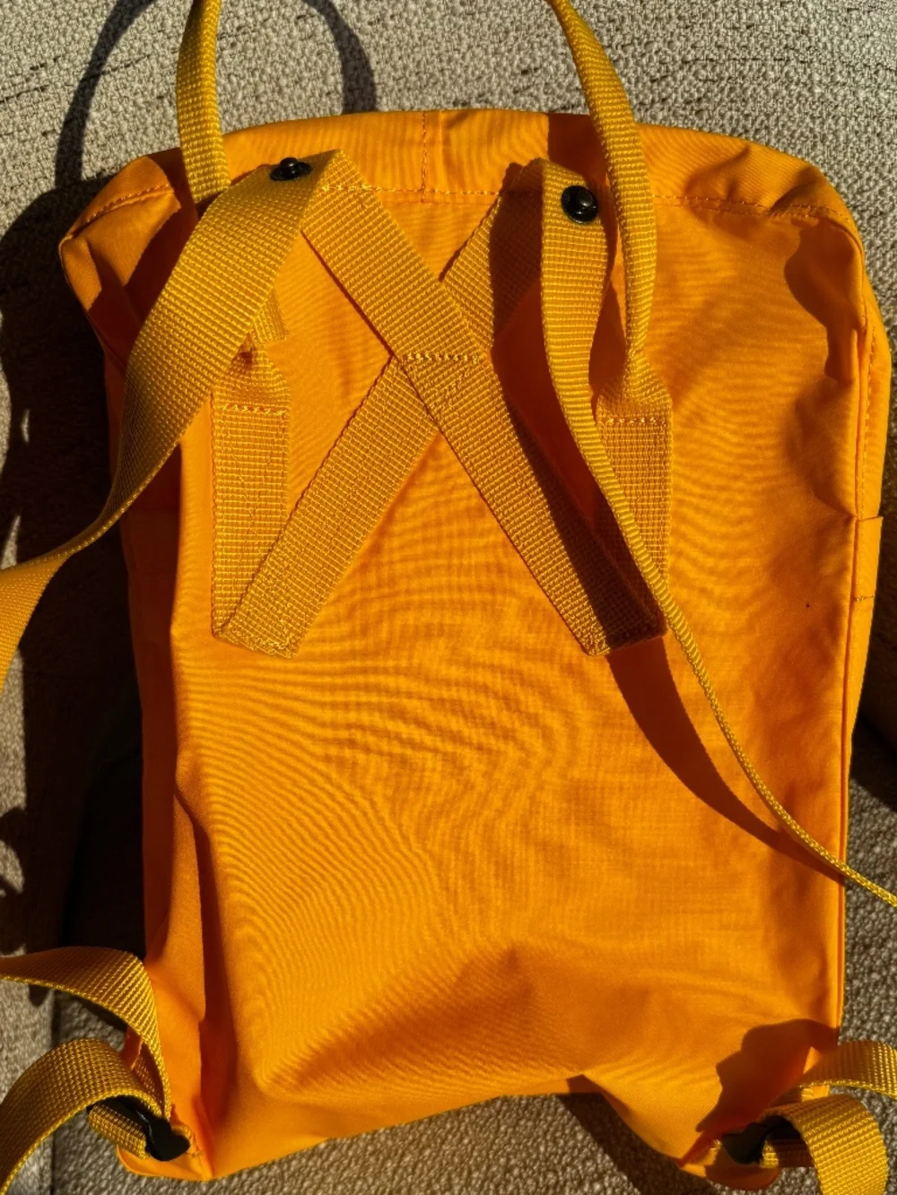 Authentic Fjallraven Kanken Classic Backpack - Warm Yellow Ochre (Mint/Like New)